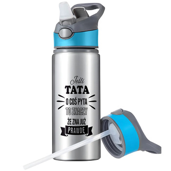 KUBEK BIDON SPORTOWY BUTELKA NA WODĘ SŁOMKĄ UCHWYTEM SURVIVAL