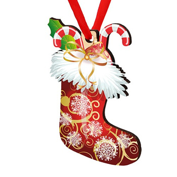 Wooden bauble for the Christmas tree