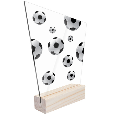 Sports soccer statuette for a player or team