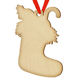 Wooden bauble for the Christmas tree