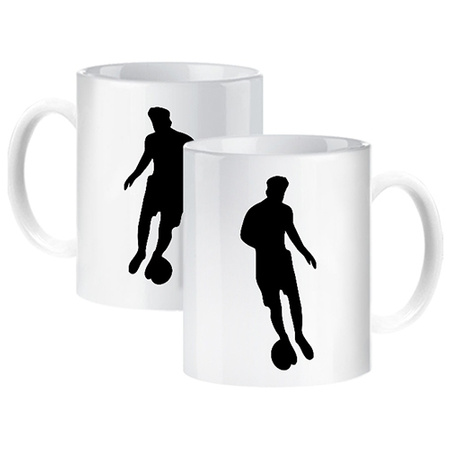 Football sports mug for a footballer