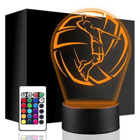  LED NIGHT LAMP VOLLEYBALL 3D BALL + REMOTE