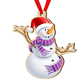 Wooden bauble for the Christmas tree