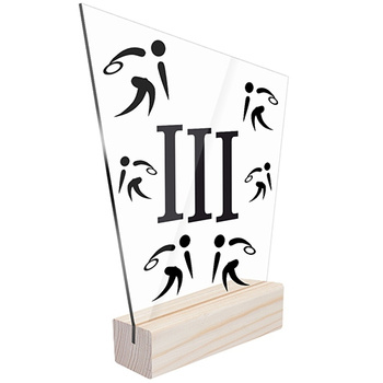 3 miejsce Statuetka sportowa rzut dyskiem