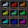  LED NIGHT LAMP Speedway Motorcyclist Racer Speedway 3D + REMOTE