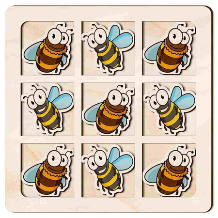 TIC TACK TOE GAME BEE AND WASP