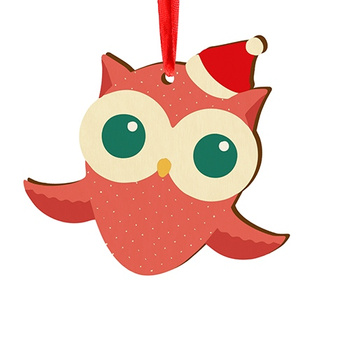 Wooden bauble for the Christmas tree