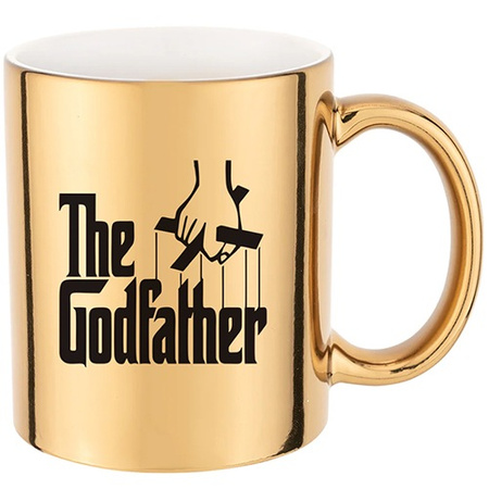THE GODFATHER gold mirror mug