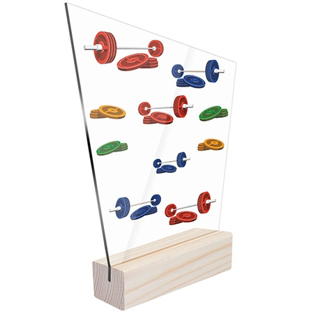 Sports statuette weightlifting