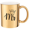 MR gold mirror mug