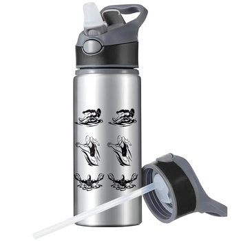 MUG SPORTS BOTTLE WATER BOTTLE WITH STRAW WITH HANDLE SURVIVAL