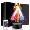  LED NIGHT LAMP MERCIFUL JESUS ​​3D + REMOTE