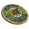 WALL CLOCK WOODEN NATURE GRASS