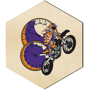 WOODEN DECORATIVE PANEL FOR A WALL HEXAGON