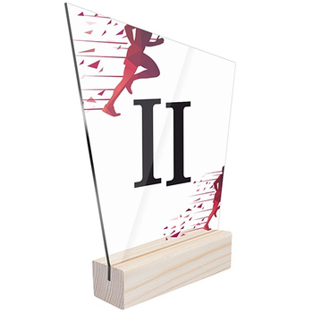 2nd place Sports statuette running marathon for a runner