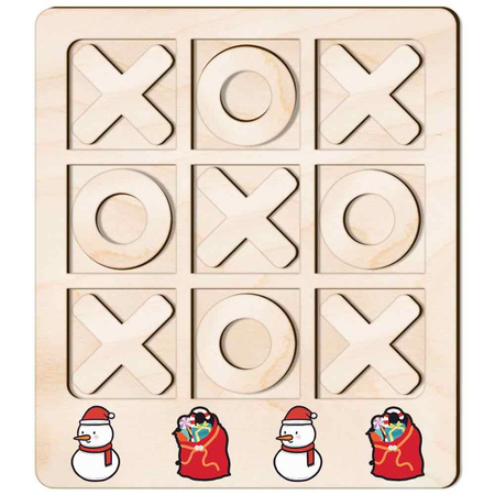 TIC TACK TOE GAME GIFT AND SNOWMAN