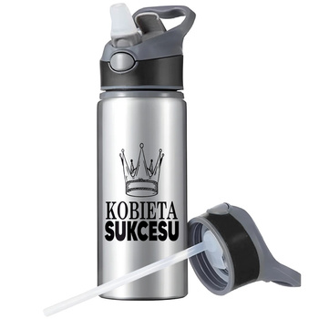 KUBEK BIDON SPORTOWY BUTELKA NA WODĘ SŁOMKĄ UCHWYTEM SURVIVAL
