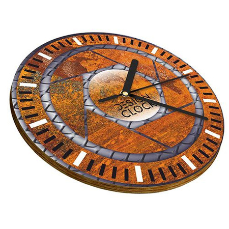 WALL CLOCK WOODEN IRON