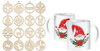 BASKET GIFT SET FOR SANTA'S DAY CHRISTMAS GIFT CHRISTMAS TREE CHRISTMAS BOX