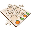 TIC TACK TOE GAME ORANGE AND PEAR
