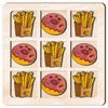 TIC TACK TOE GAME DONUT AND FRIES
