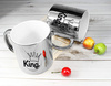 KING silver mirror mug