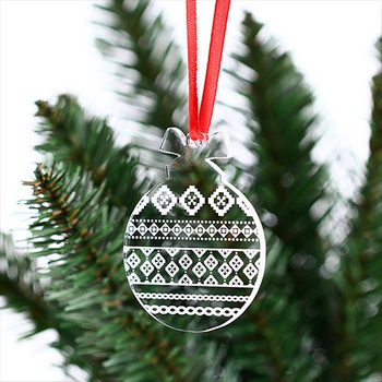 Acrylic bauble for the Christmas tree