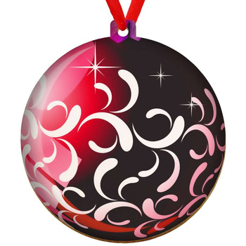 Wooden bauble for the Christmas tree