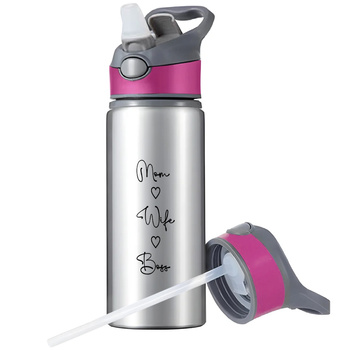 MUG SPORTS BOTTLE WATER BOTTLE WITH STRAW WITH HANDLE SURVIVAL