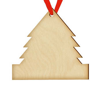 Wooden bauble for the Christmas tree