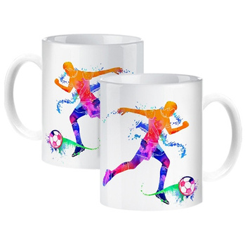 Football sports mug for a footballer