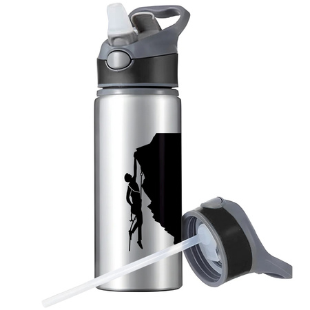 MUG SPORTS BOTTLE WATER BOTTLE WITH STRAW WITH HANDLE SURVIVAL 