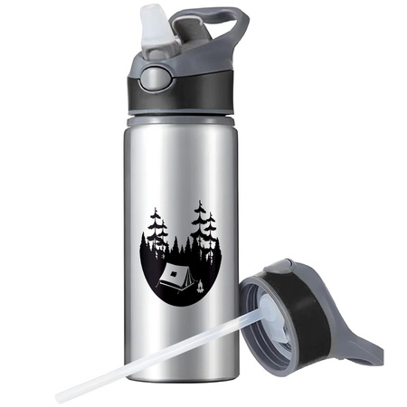 MUG SPORTS BOTTLE WATER BOTTLE WITH STRAW WITH HANDLE SURVIVAL 