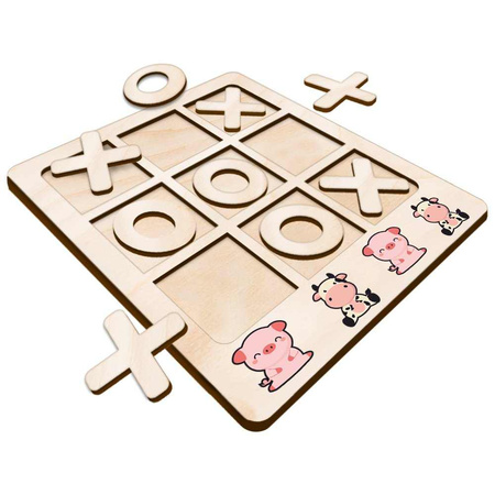 TIC TACK TOE GAME COW AND PIGGY