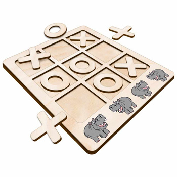 TIC TACK TOE GAME HIPPOPOTA HIPPIO