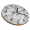  WALL CLOCK, WOODEN, LOFT, CONCRETE