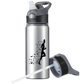 MUG SPORTS BOTTLE WATER BOTTLE WITH STRAW WITH HANDLE SURVIVAL