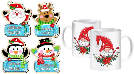 BASKET GIFT SET FOR SANTA'S DAY CHRISTMAS GIFT CHRISTMAS TREE CHRISTMAS BOX