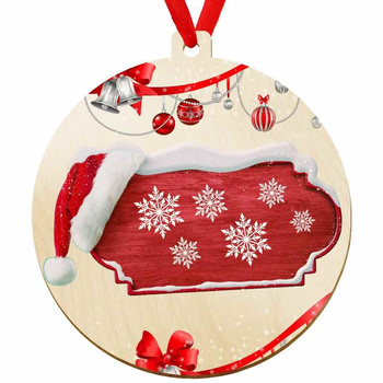 Bombka drewniana na choinkę