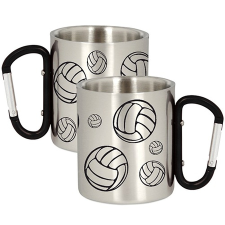 METAL MUG FOR A VOLLEYBALL PLAYER