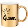 Kubek złoty lustrzany QUEEN