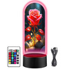 LED NIGHT LAMP ROSE 3D ROSES + REMOTE