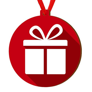 Wooden bauble for the Christmas tree