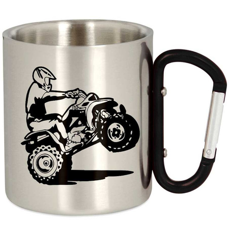 METAL TOURIST QUAD MUG WITH CARABINER