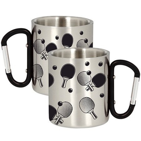 METAL MUG FOR TENNIS PLAYERS TABLE TENNIS