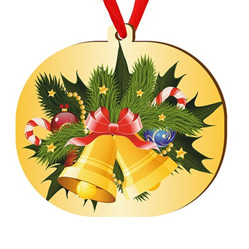 Wooden bauble for the Christmas tree