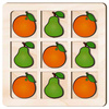 TIC TACK TOE GAME ORANGE PEAR