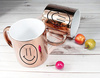 SMILE pink mirror mug