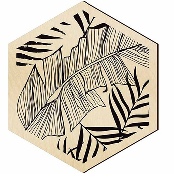 WOODEN DECORATIVE PANEL FOR A WALL HEXAGON