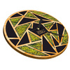 WALL CLOCK WOODEN NATURE GRASS